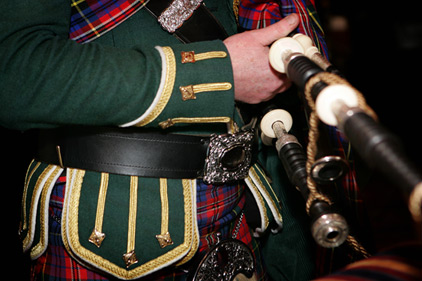 Bagpiper Bryce McCulloch